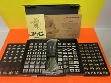 yellow mountain imports- mahjong set -Black Tiles/Betting Sticks & Dice