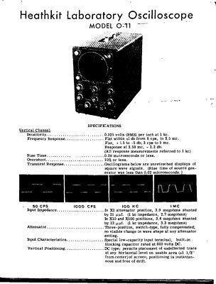 Assembly Manual-Anleitung für Heathkit O-11 