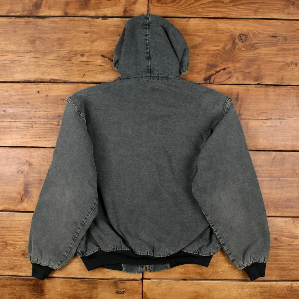 Vintage Swingster Workwear Jacket L 90s USA Made Grey - Imagem 2 de 4