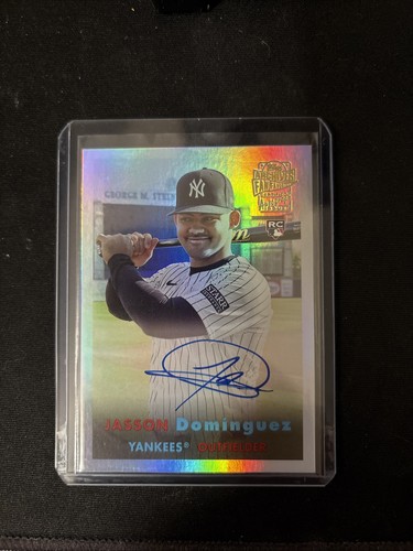 Jasson Dominguez #FF-JD 2024 Topps Archives Fan Favorites Premium Autograph card