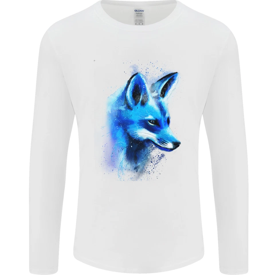 Un T-Shirt À Manches Longues Pour Homme En Aquarelle De Renard - Photo 1/2