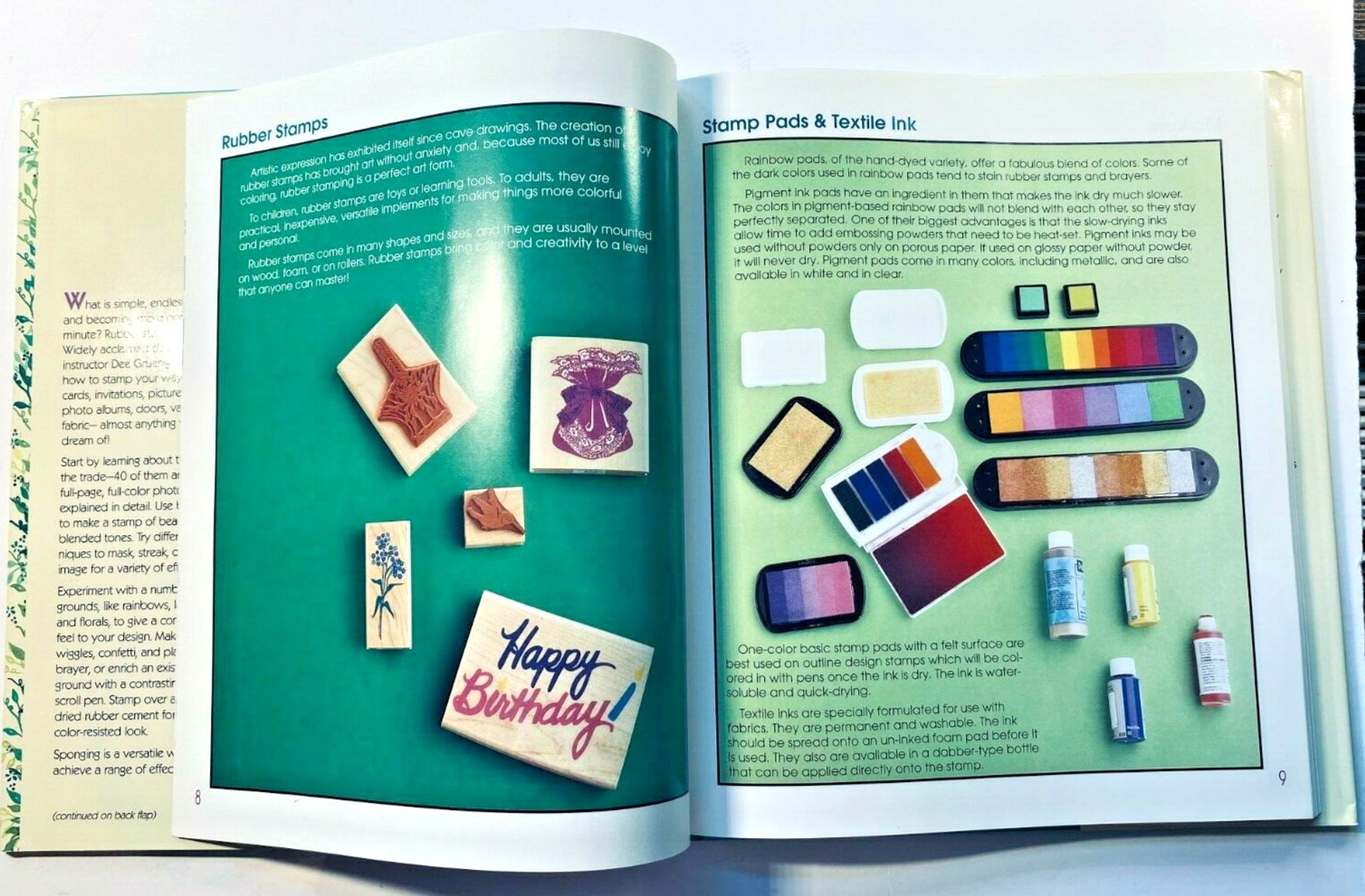 как выглядит The Great Rubber Stamp Book Designing Making Using by Dee Gruenig 1996 Stamps фото