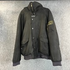 Woolrich Arctic Parka Uomo Cappotto Giacca Grande Nero Full Zip Cappuccio Piumino