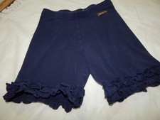 Matilda Jane Girl size 12 Navy Blue Ruffle Hem Shorts Match Everything