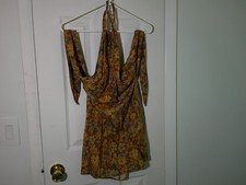 Rhythm Oasis Floral Halter Mini Dress, Large, excellent condition