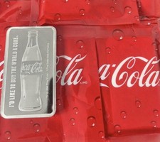10 oz Coca-Cola 999 Fine Silver Bar 92.47 per troy oz