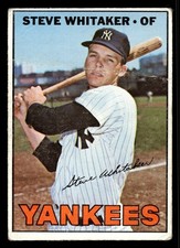 1967 Topps #277 Steve Whitaker - New York Yankees (Low Grade)