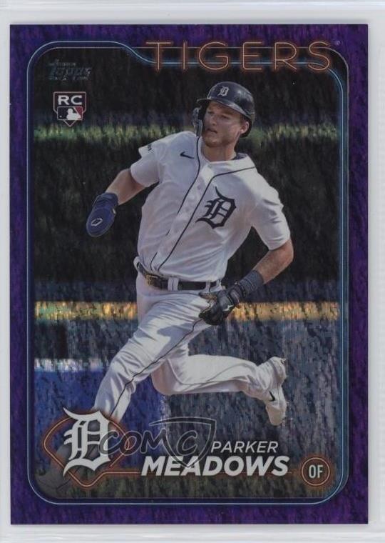 2024 Topps Series 2 Purple Foil 255/799 Parker Meadows #516 1dt9