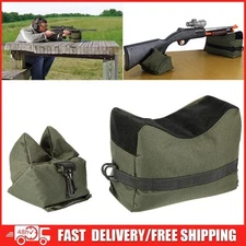 Shooting Range Sand Bag Set Rifle Gun Bench Rest Stand Front & Rear Bag Hunting