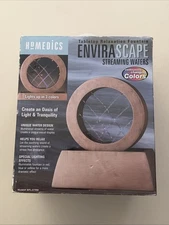 HoMEDICS Envirascape Lighted 3 Color Streaming Waters Fountain WFL-STRM ~ NIB