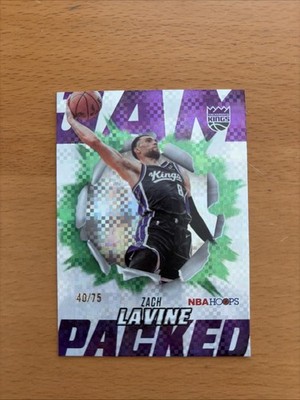 2025-26 Topps NBA Hoops Zach Lavine JP-8 #’ed 40/75 SSP Jam Packed Light Burst
