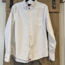 Untuckit Button-up Shirt Mens Large White Smart Business Preppy Soft Cuff Stain