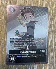 Digimon Card Game Ryo Akiyama Box Topper Foil BT19-086 Special Booster 2.5