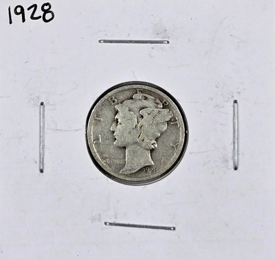 1928-P Mercury Head Silver Dime - Circulated Example - FREE SHIPPING!