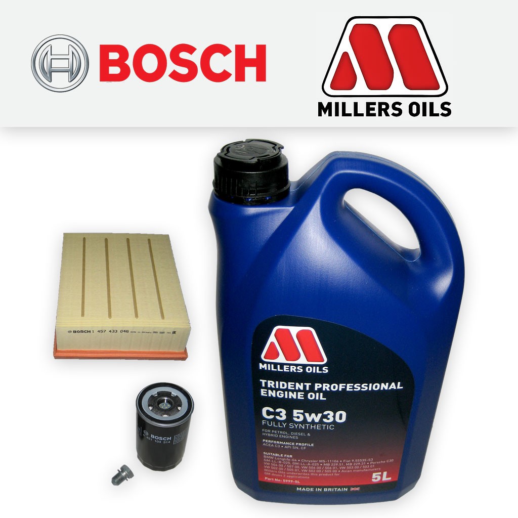 SERVICE KIT for AUDI A4 (B6) 2.0 16V FSI OIL AIR FILTERS +5w30 OIL (2002-2005)