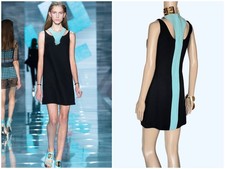 S/S 2015 Look #10 New Versace Black Mini Dress 38 - 2