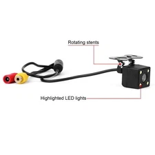 4 LED Night Vision Waterproof Reverse Rear Backup Camera Parking View Camera