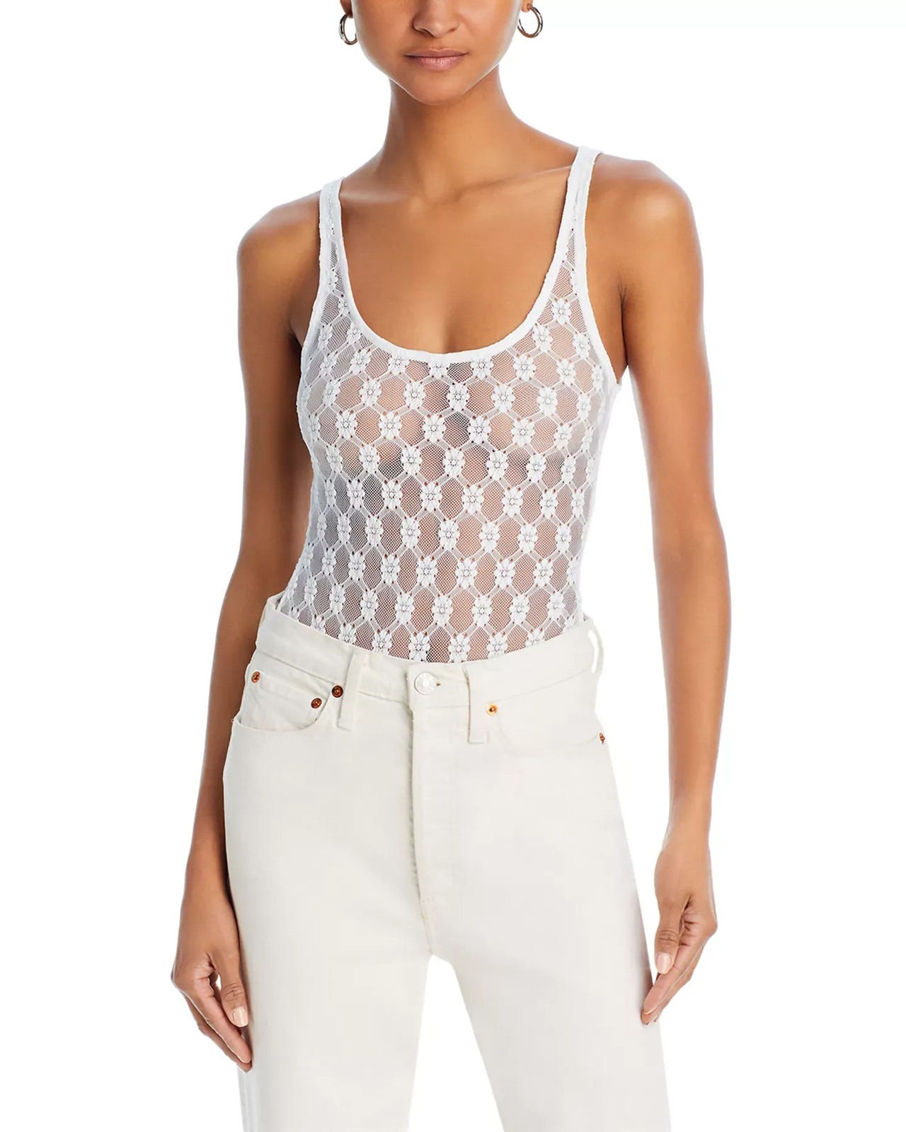 Bardot Women's Top Sz 8 Adoni Lace Bodysuit