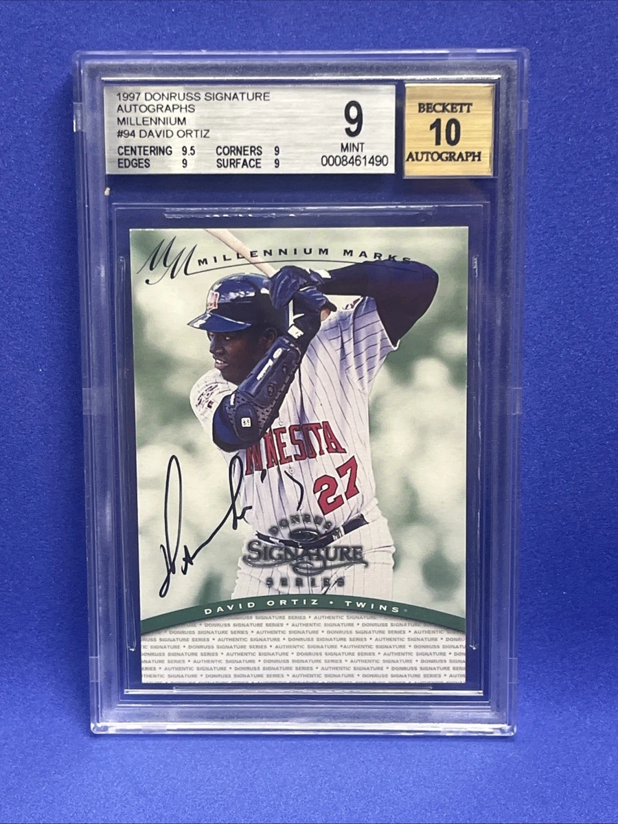 Donruss Autographed David Ortiz Baseball Trading Cards for sale | eBay