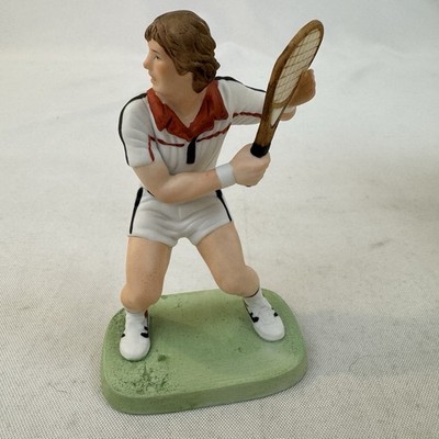 Enesco Champion Miniature Male Tennis Player 500534 Korea 1985