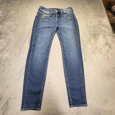 Herrlicher Gila Slim 5606 Jeans Womens 27x30 Blue Medium Wash Stretch Denim