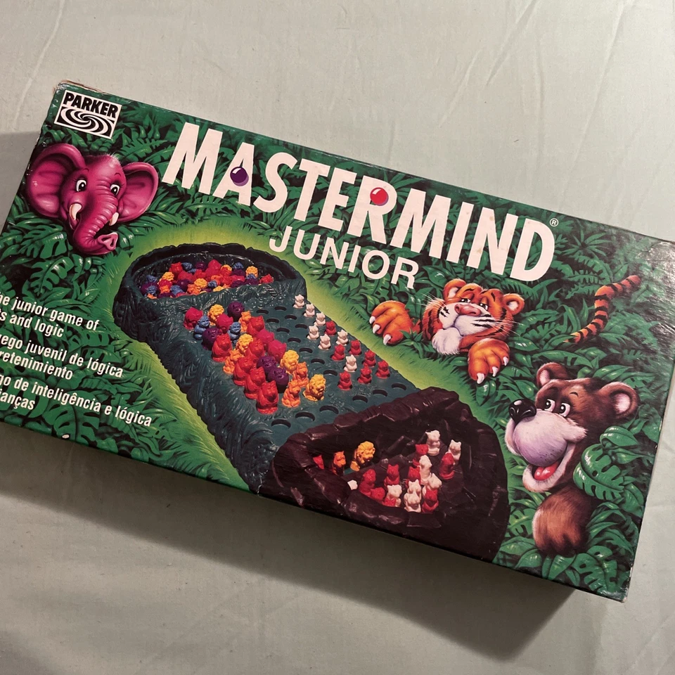 РЕДКАЯ винтажная детская игра 1994 Mastermind Junior Hasbro Parker Game of Wits & Logic ❤️it! - Изображение 2 из 4