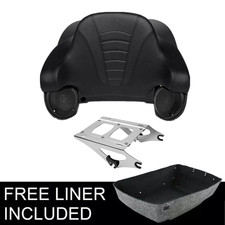 King Trunk Pad Speakers 2 Up Mount Fit For Harley Touring Road Glide King 14-25
