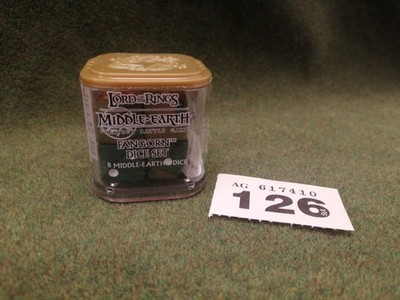 LOTR Warhammer Fangorn Ent OOP Würfel Set - 1 versiegeltes Set gold grüne Würfel 126