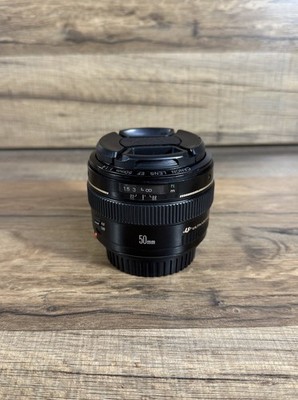Canon EF 50mm f/1.4 USM Lens Made in Japan w/ Caps   Tested