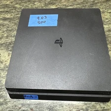 Sony PlayStation 4 Slim PS4 500GB Black Console Gaming System Only Works