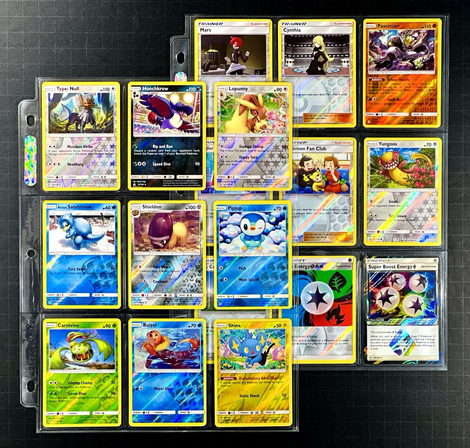 2018 Pokemon ULTRA PRISM Set Sun & Moon Series REVERSE HOLO Foil Cards Lot Rare
