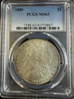 1889 Philadelphia Morgan Silver Dollar. PCGS MS63 — photo 1