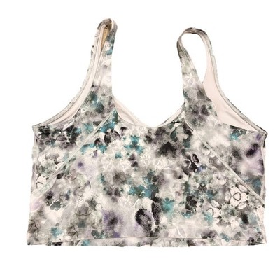 Lululemon Athletica Align Cropped Tank Top Kaleidofloral Women Size 14 Yoga Gym 