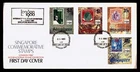 DR WHO 1980 GB FDC SINGAPORE STAMPS LONDON EXPO CACHET COMBO $2 R14894