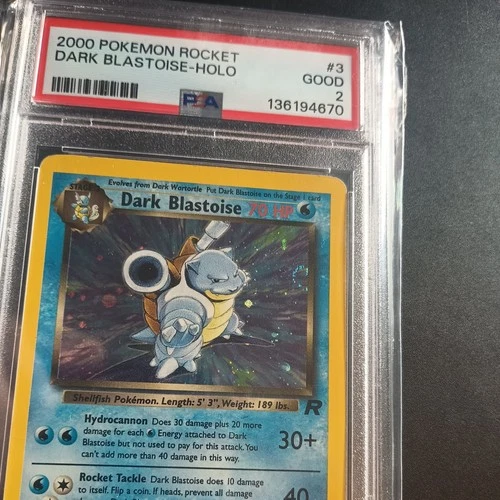 Dark Blastoise 3/82 Team Rocket Holo PSA 2