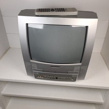 Sylvania CRT 13" Gaming Kitchen TV DVD Combo 6513DF W/ Remote Aux 2005