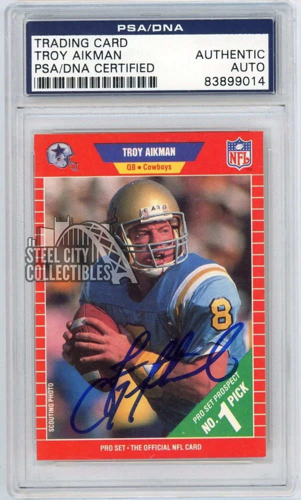 Troy Aikman Football Pro Set Rookie Original Sports Trading Cards Troy Aikman Football Pro Set Rookie Original Sports Trading Cards
