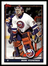 1991-92 Topps !!! Mark Fitzpatrick New York Islanders #47