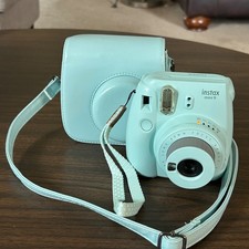 Fujifilm Instax Mini 9 Instant Camera Ice Blue Carrying Bag Case Tested