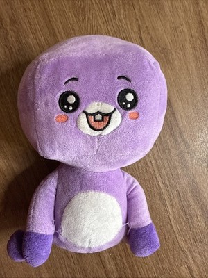 Lankybox lächelnd ein Zahn FOXY 8 Zoll Plüsch weich lila bestickt Gesicht Rarität