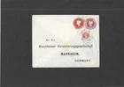 Stationery STO QV 3d + 4d compound Envelope + 1/2d LONDON to Germany H&B ESC61