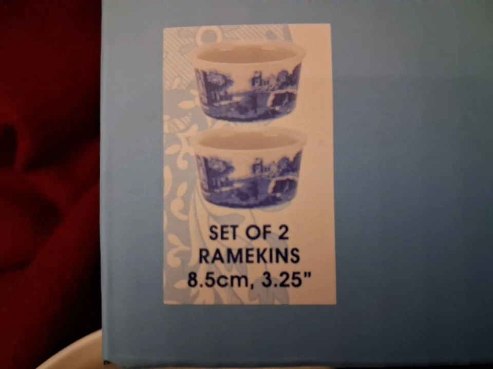 Spode Blue Italian Ramekins 8.5cm Set of 2 New Original Box (Serving Dish Bowl) - Image 4 of 4