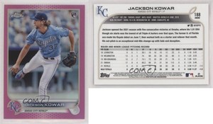 2022 Topps Chrome Pink Refractor Jackson Kowar #188 Rookie RC