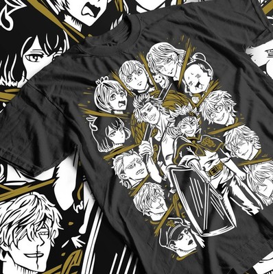 Black Clover T-Shirt Asta Yuno Anime Manga Girl Gifts Shirt Black S-5XL