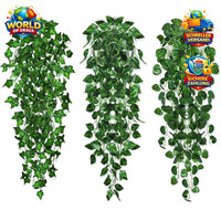 HäNgende Kunstpflanze 3 StüCk Efeu 96Cm FüR Indoor Und Outdoor Deko