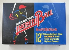 Box of 6 Easton 12 Inch IncrediBall SoftStitch Cloth Training Baseballs New