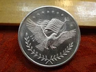 Eagle Flag Silver Trade Unit One 1 Oz .999 Silver Bullion Round - No Reserve