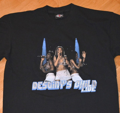 *2001 DESTINY'S CHILD* vtg original hip-hop concert tour tee shirt (M/L) Beyonce