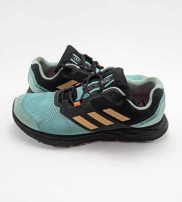 Mens Adidas Terrex Two Flow 300 Acid Mint Green Running Shoes FW5654 Size 11