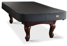 Heavy Duty Leatherette Billiard 8FT-100"Lx56"Wx8"H-Black Charcoal/Matte